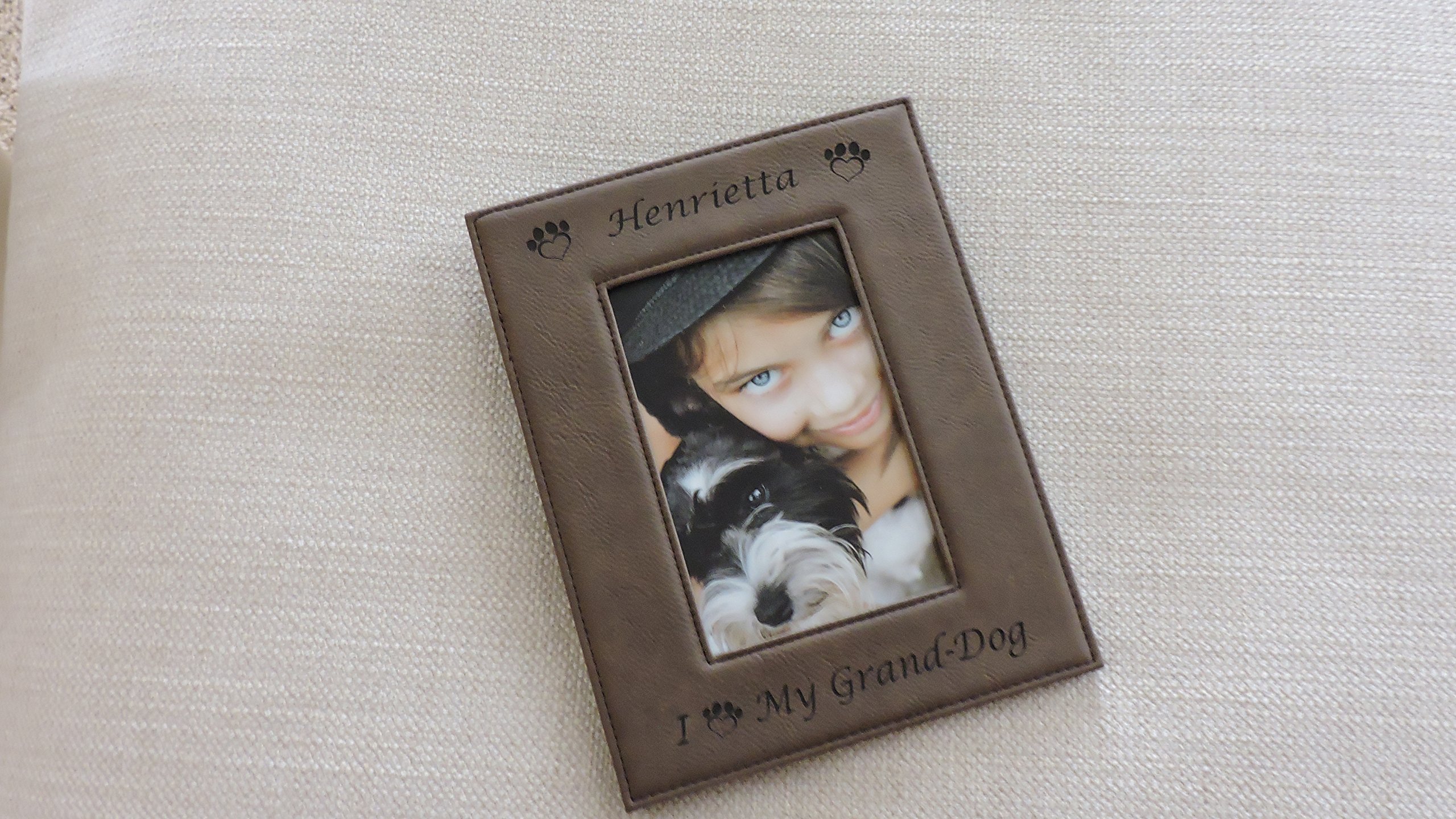 Personalized Granddog Picture Frame - Custom Photo Frame for Grand Puppy - Perfect Gift for Dog Lovers & Grandparents