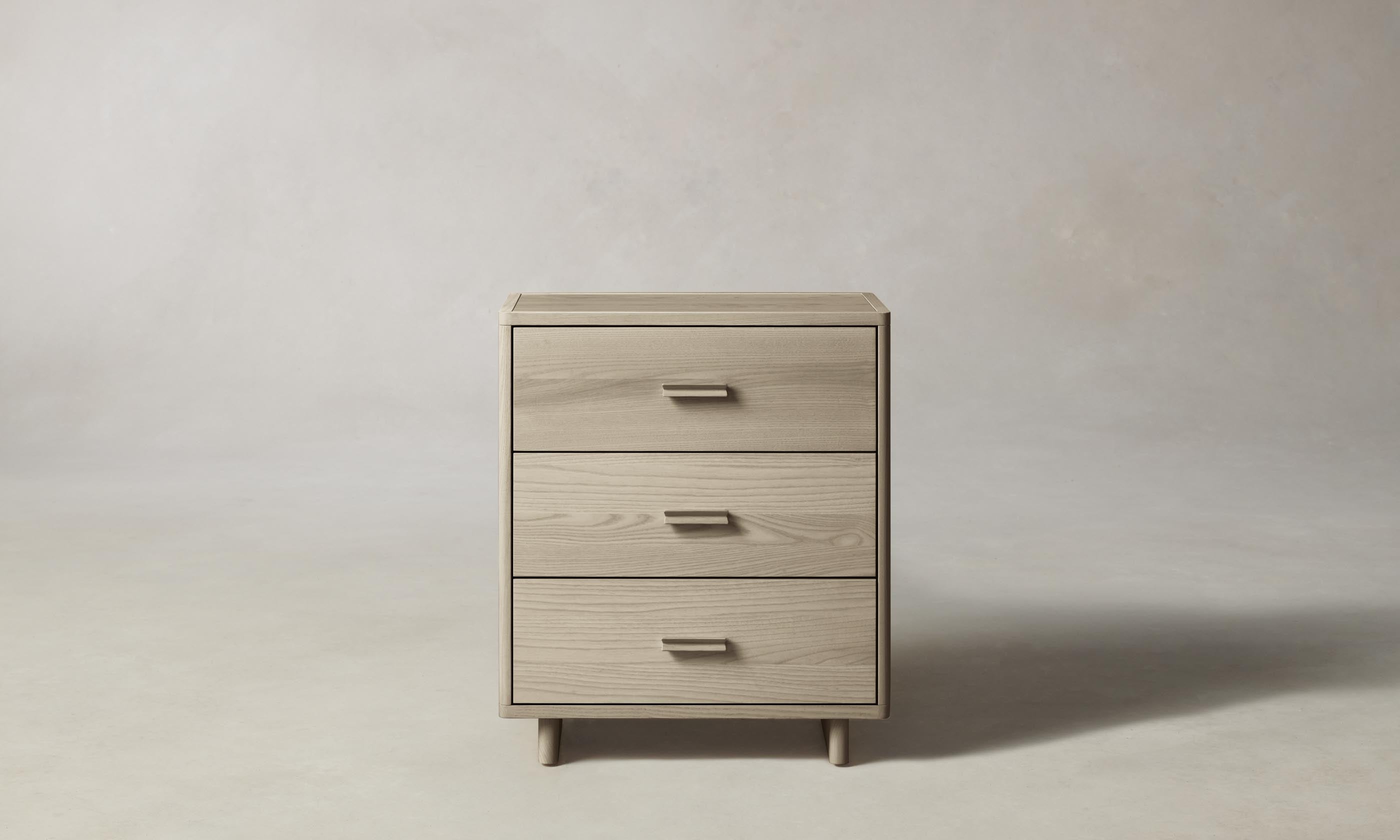 Clinton 3-Drawer Wooden Dresser for Bedroom - Stylish Storage Furniture with Smooth Gliding Drawers for Clothes & Accessories | Perfect for Master Bedroom, Guest Room or Dorm Organization