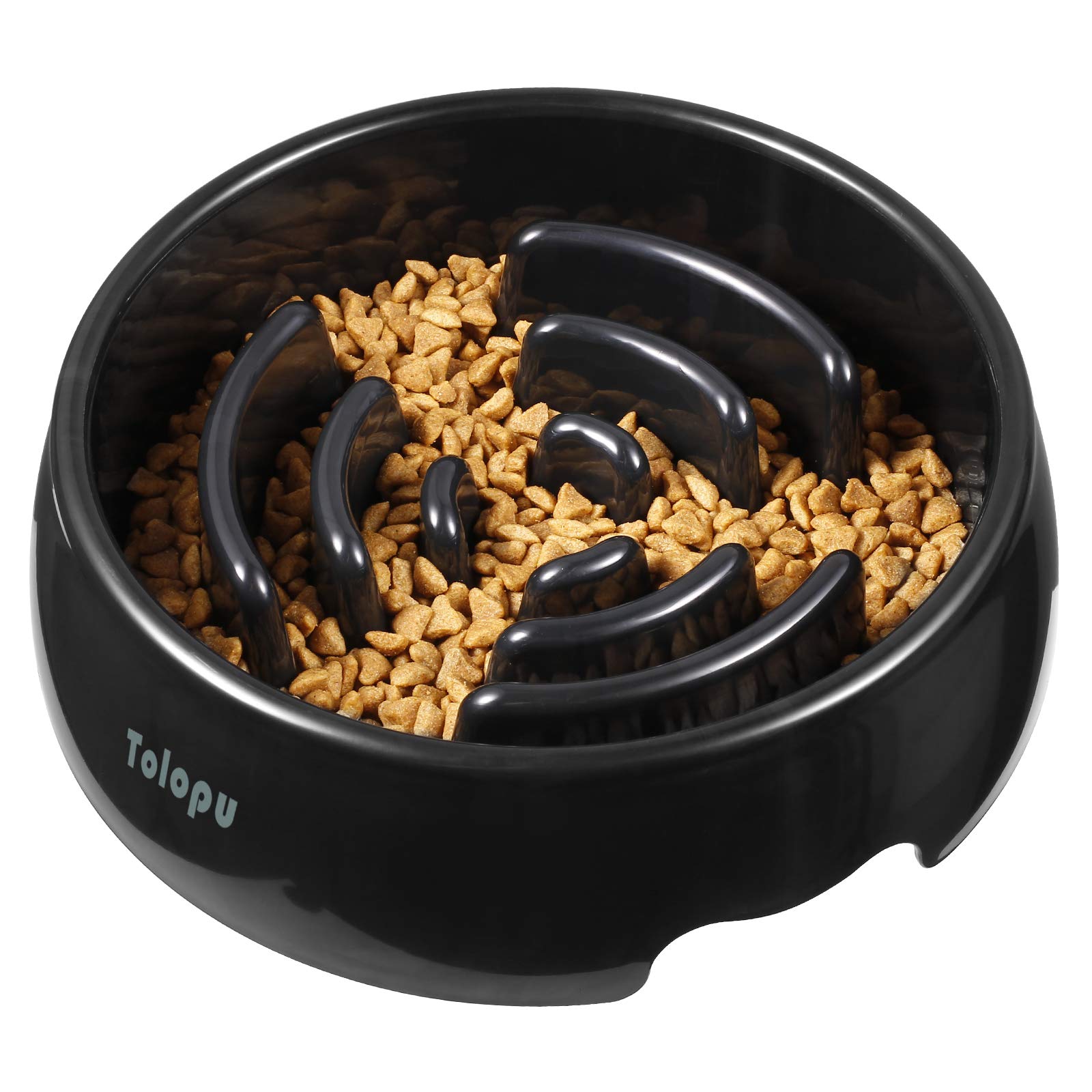 **Large Slow Feeder Dog Bowl – 8 Cup Capacity – Anti-Choking & Anti-Gulping Design – Fun Feeding Solution for Fast Eaters – Perfect for Large Dogs (Black) – Great for Mealtime Safety & Mental Stimulation**