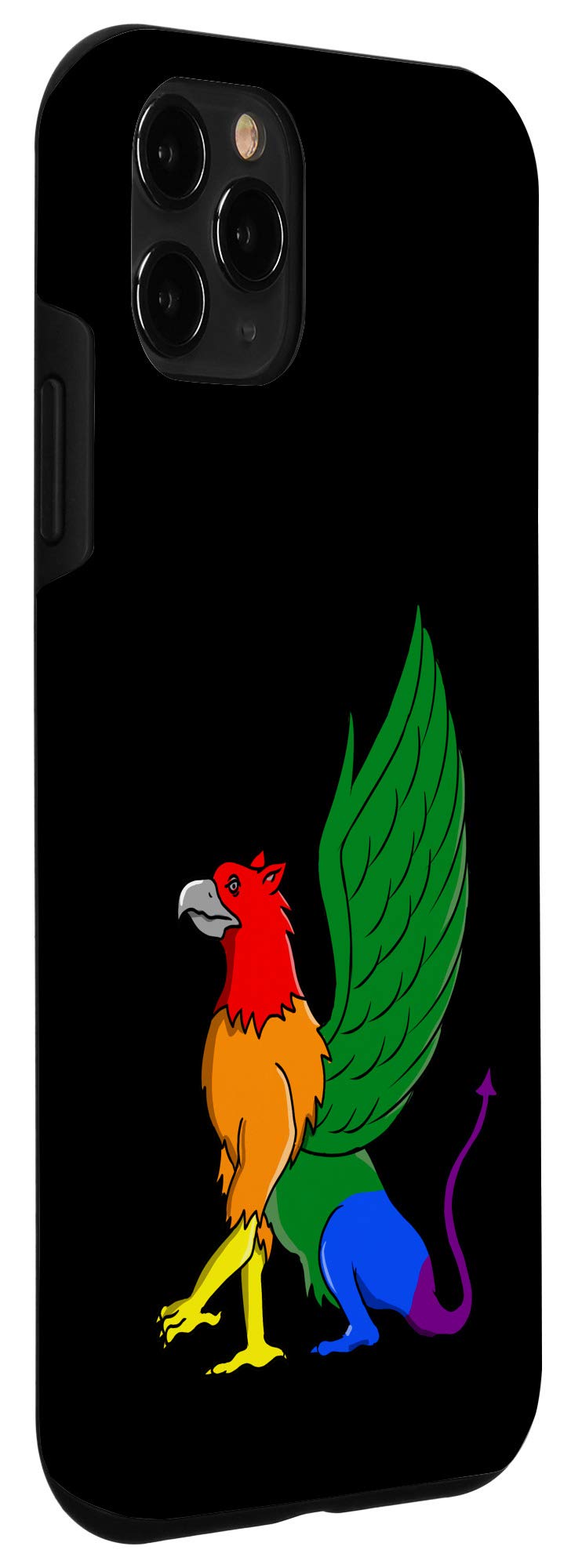 iPhone 11 Pro Case - Shockproof Gay Pride Protective Cover with Gryphon Design | Perfect for LGBTQ+ Events, Daily Use & Gift Giving