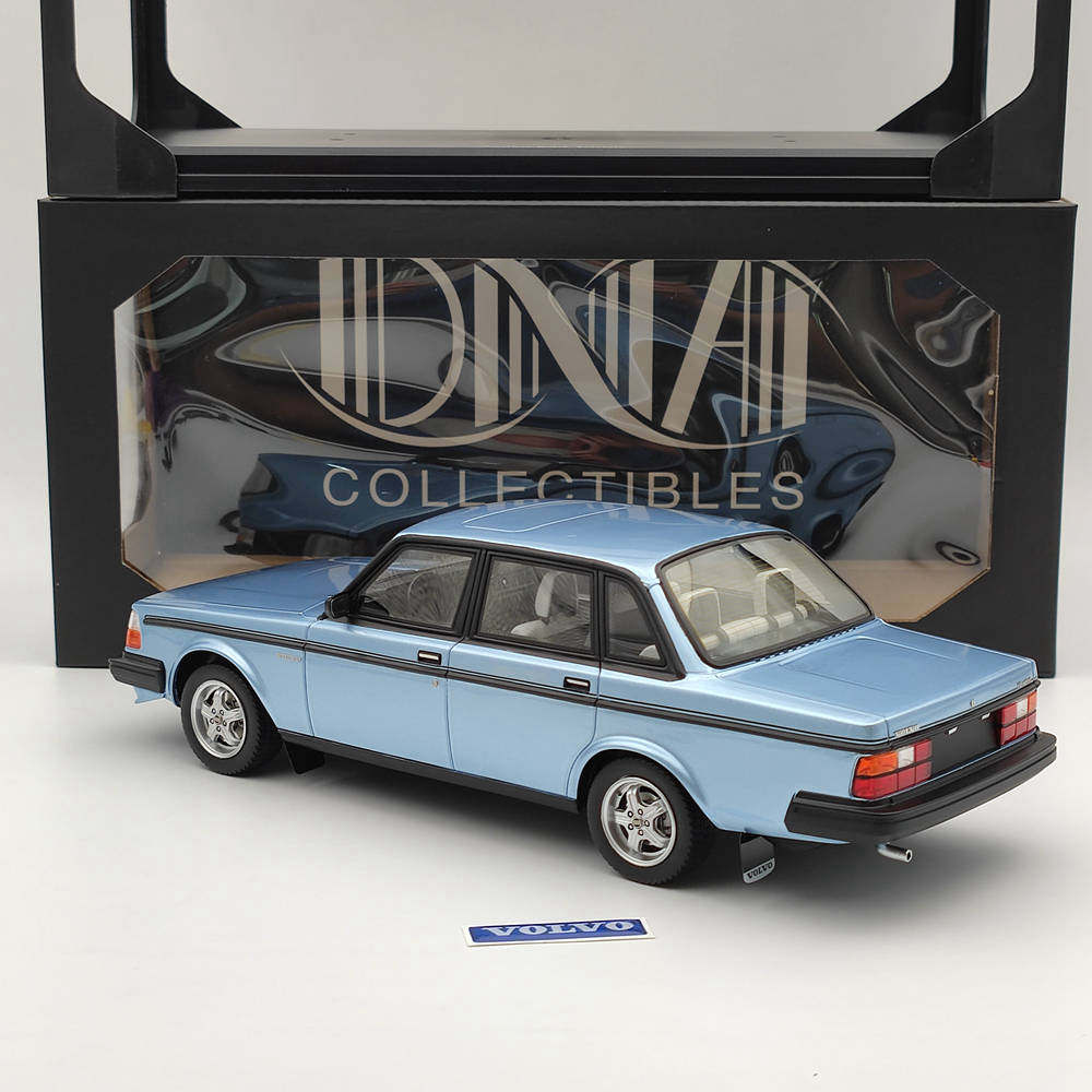 1/18 Scale Volvo 244 Turbo Resin Model Car - Limited Edition Blue Collectible (DNA000135) | Perfect for Car Enthusiasts, Display Collections & Gift Giving