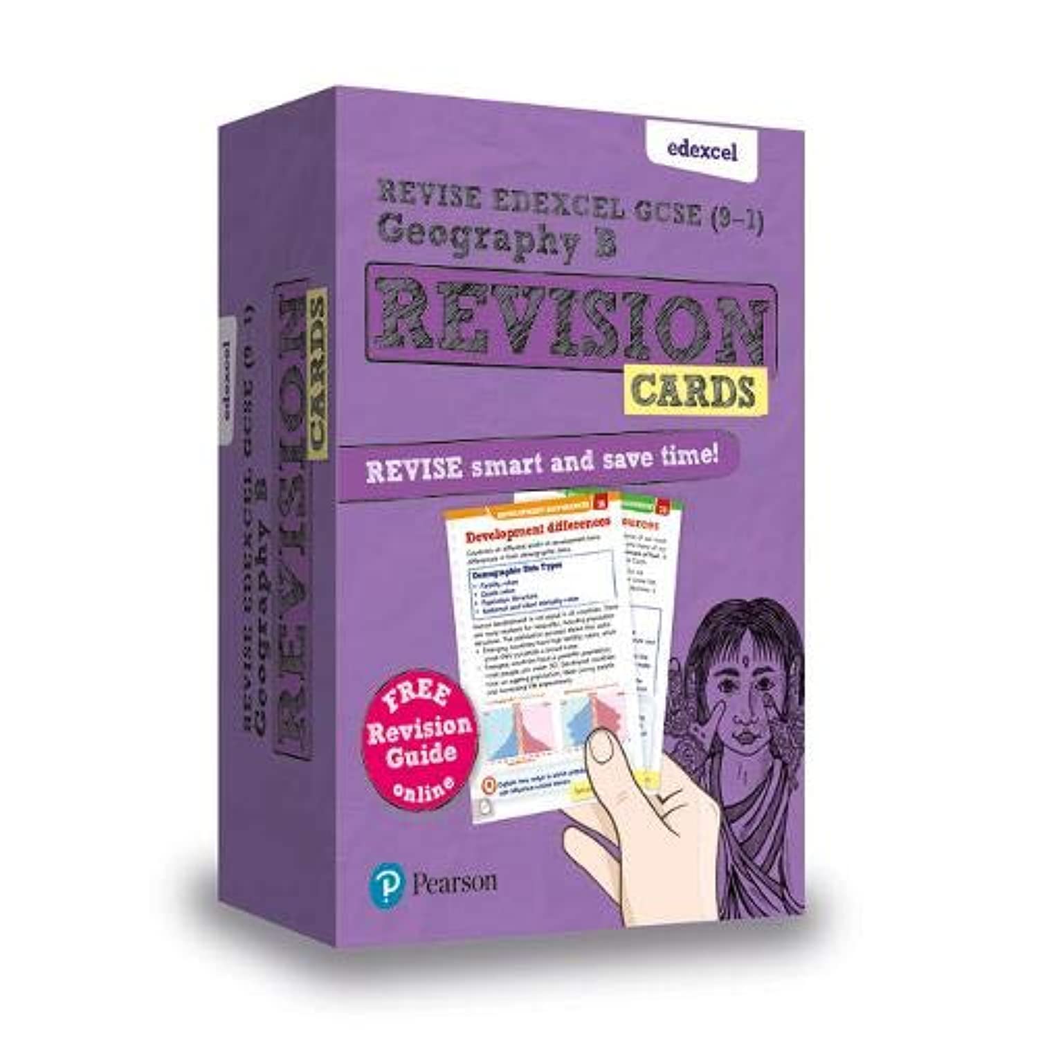 Pearson REVISE Edexcel GCSE Geography B Revision Cards with Online Resources - Study Guide for 2025 & 2026 Exams - Perfect for Home Learning & Test Preparation
