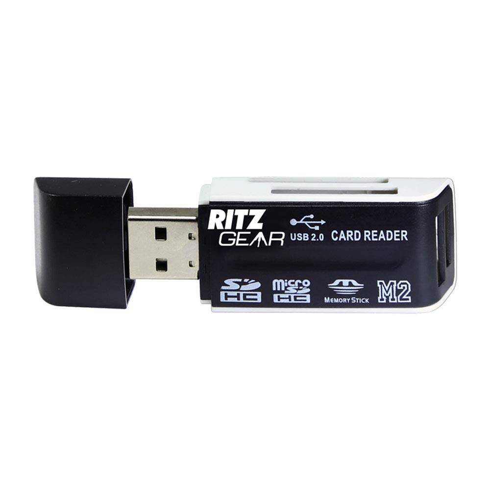 Ritz Gear 64GB V60 4K U3 SDXC Memory Cards 10-Pack with High-Speed Card Reader & 12-Slot Memory Card Case - Perfect for DSLR Cameras, Drones, and Action Cameras
