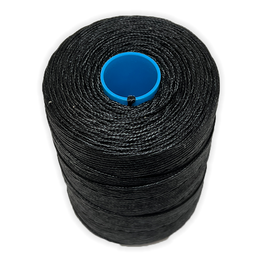 Coats Classic Waxed Braided Polyester Thread 1.8mm Black - Heavy Duty Sewing for Leather, Upholstery & Outdoor Gear