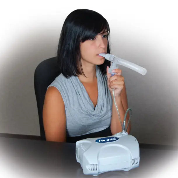 Pacifica Elite Compressor Nebulizer for Adults & Kids - Portable Mesh Nebulizer Machine for Asthma, COPD & Respiratory Relief - Home & Travel Use