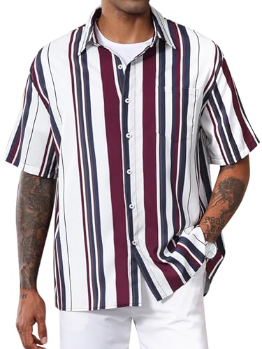 Wine Red Striped