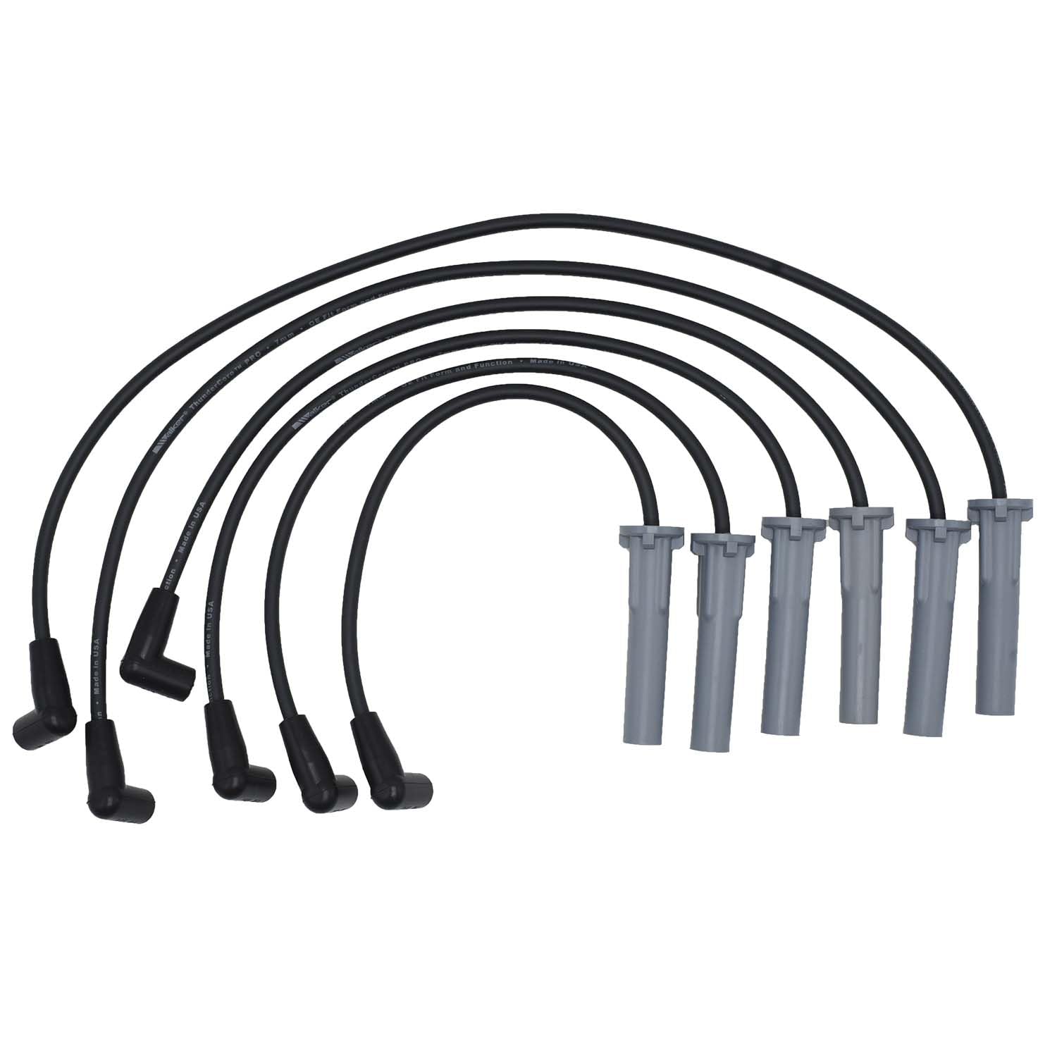 Walker Products ThunderCore PRO Premium Spark Plug Wire Set 924-2082 - High Performance Ignition Wires for Ford, Chevy, Dodge - Perfect for Racing, Off-Road & Daily Driving