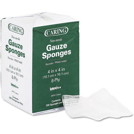 Premium Non-Sterile Woven Gauze Sponges - 4 Pack (800 Count) | Soft & Absorbent Medical Bandages for First Aid, Wound Care & Pet Injuries | 200 Sponges per Bag