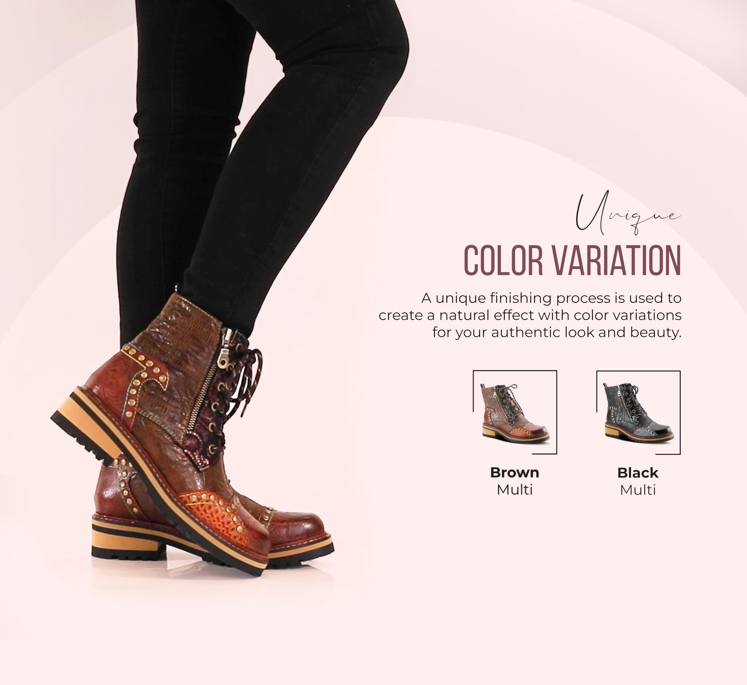 Spring Step L'Artiste Women's Rugup Bootie - Waterproof Ankle Boots for Women, Comfortable Winter Shoes with Non-Slip Sole - Perfect for Outdoor Hiking, Snowy Weather & Casual Wear