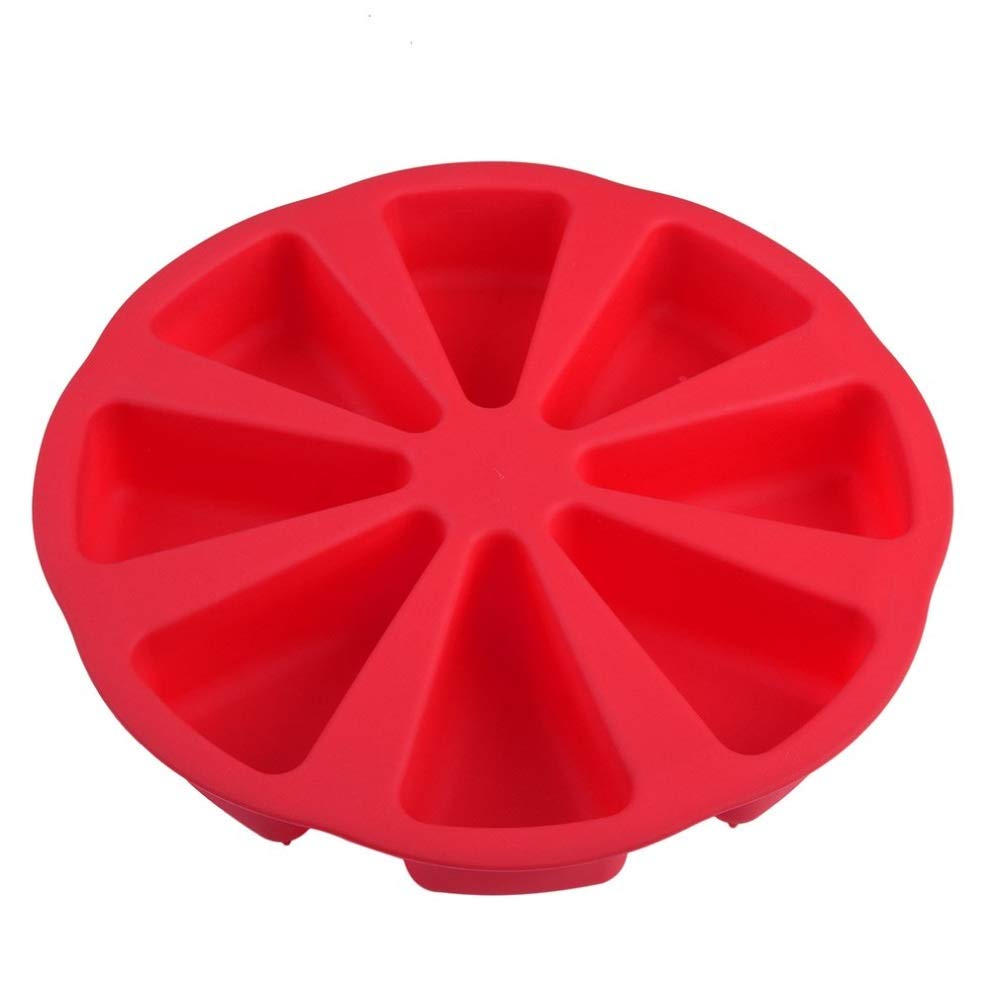 8 Cavity Scone Pan - 3D Silicone Baking Mold for Cakes, Pastries, Bread, Pizza & Cupcakes | Non-Stick Oven Bakeware for DIY Desserts, Jelly & Homemade Treats - Perfect for Parties, Tea Time & Family Baking