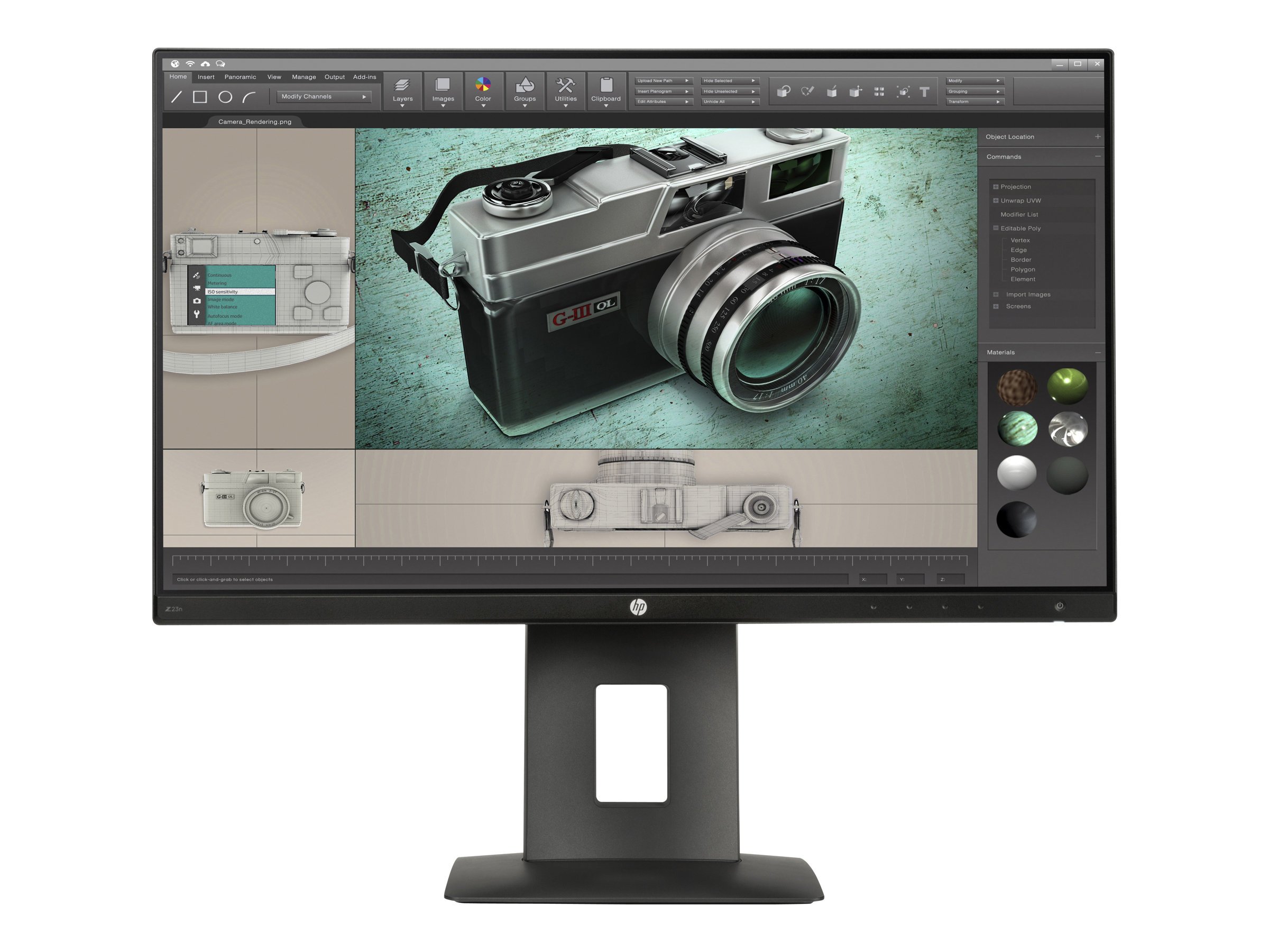 HP Z23n 23-Inch Full HD 1080p LED Monitor - Black (M2J79A4#ABA) for Home Office, Graphic Design & Professional Workstations
