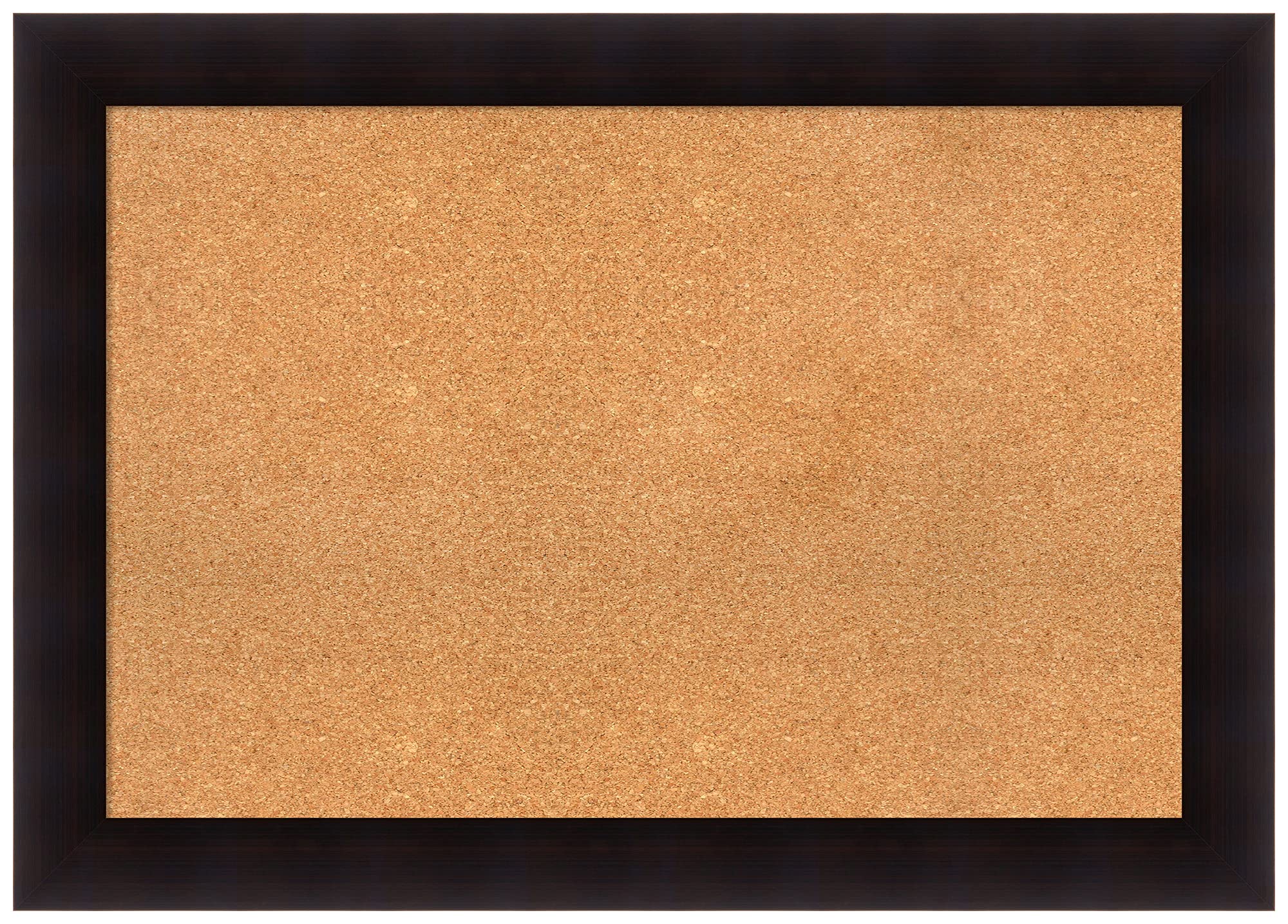 Natural Custom Cork Bulletin Board 42x30 Inches - Espresso Wood Frame Pin Board for Office, Home & Classroom - Organization Board with Custom Sizes Available - Perfect for Notes, Photos & Memos