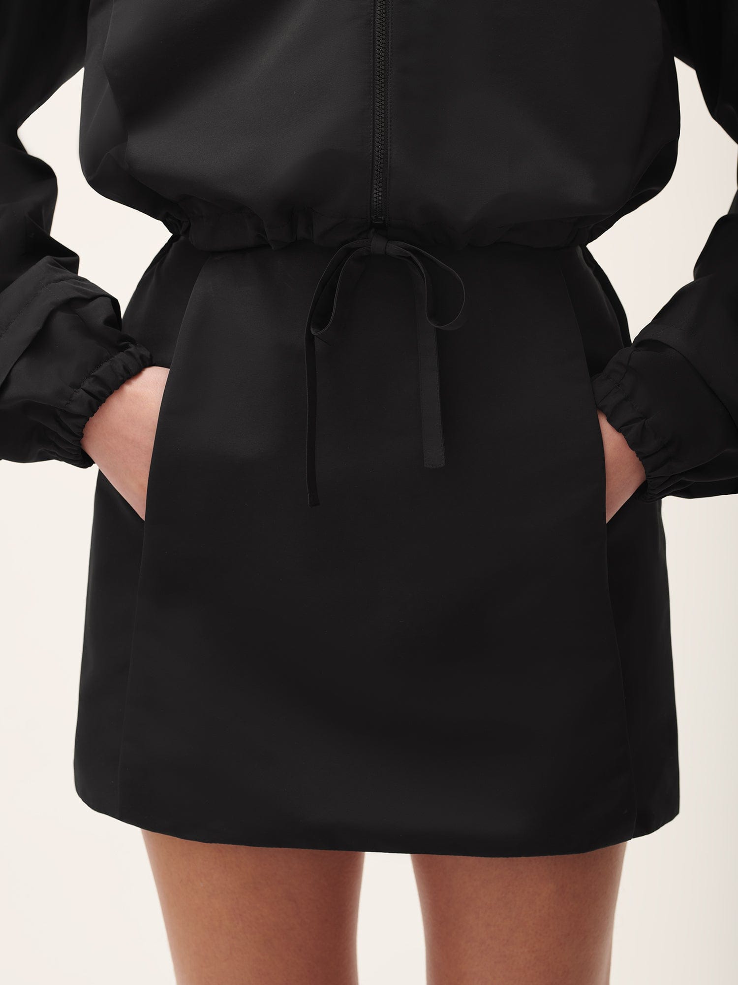 Women's Gaia PLNT Nylon Skirt - Black | Stylish & Comfortable Midi Skirt for Casual Wear, Office & Outdoor Activities