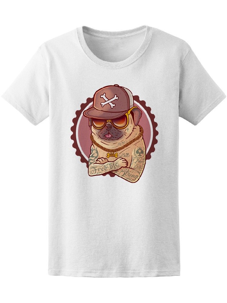 Pug Dog Tattoo T-Shirt for Men - Trendy Graphic Tee for Casual Wear & Street Style