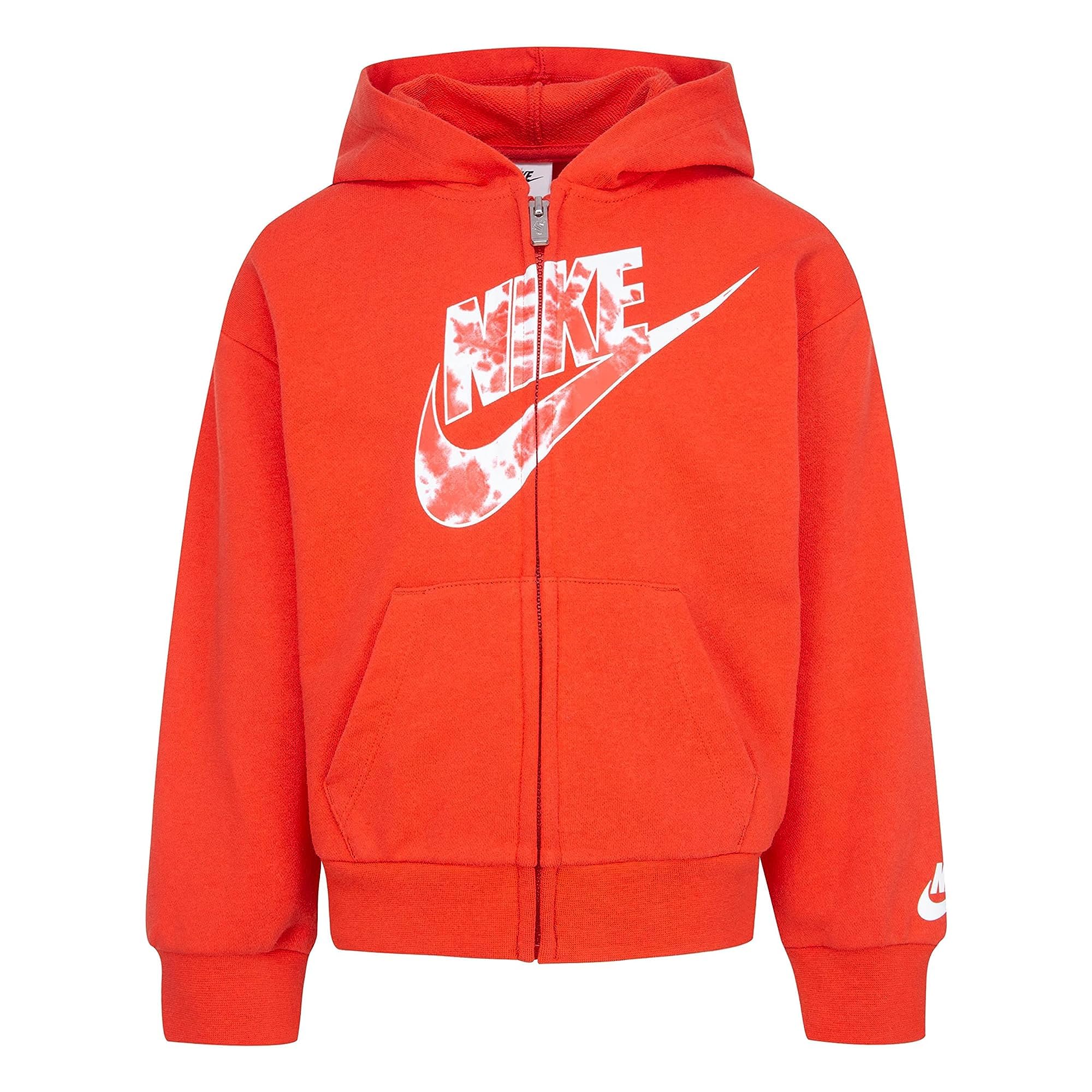 Nike Girls' Cloud Wash Full Zip Hoodie - Soft & Cozy Fleece Jacket for Toddler & Little Kids - Perfect for Playdates, School & Outdoor Activities