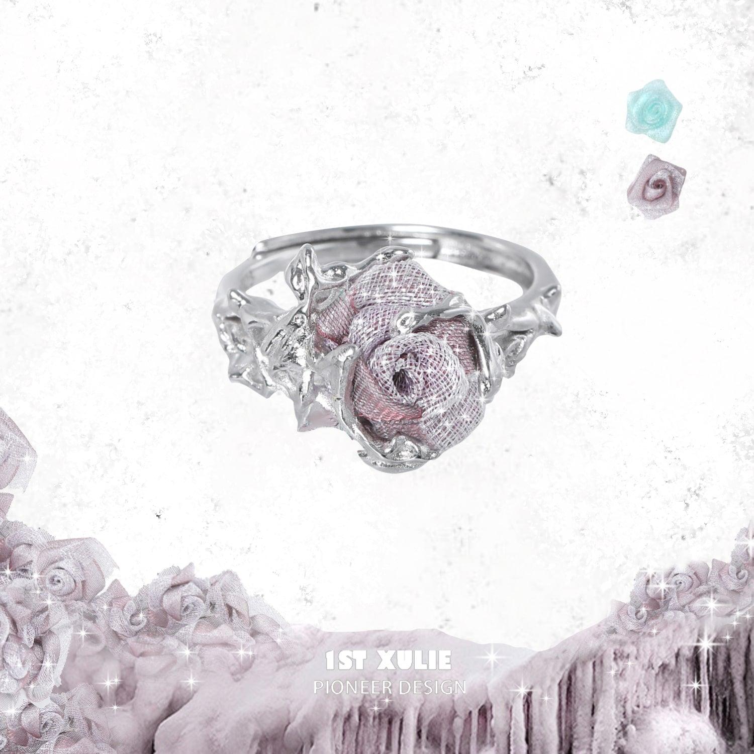Taboo Rose S925 Sterling Silver Knitted Rose Rings™ - Elegant Jewelry for Women, Perfect Gift for Valentine's Day, Anniversary & Special Occasions