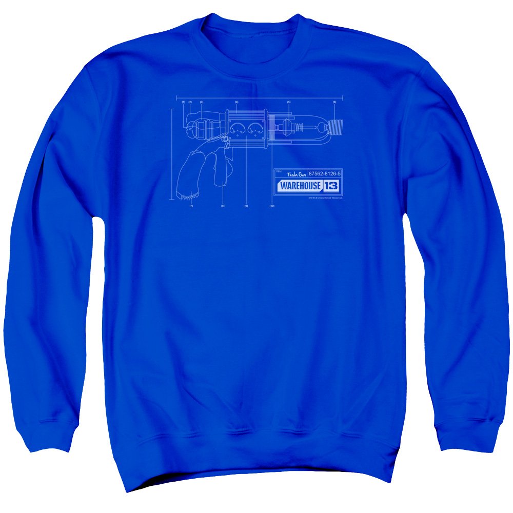 Warehouse 13 Tesla Gun Unisex Crewneck Sweatshirt - Sci-Fi TV Show Merchandise for Men & Women - Perfect for Cosplay, Conventions & Fan Gifts