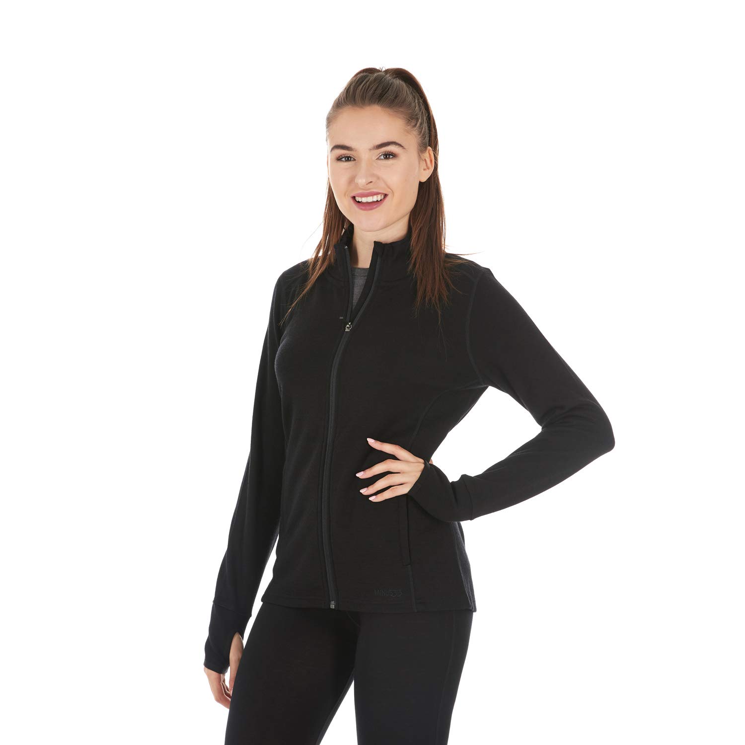 100% Merino Wool Full Zip Hoodie for Women - Heavyweight Expedition Thermal Sweatshirt for Hiking, Camping & Winter Outdoor Activities
