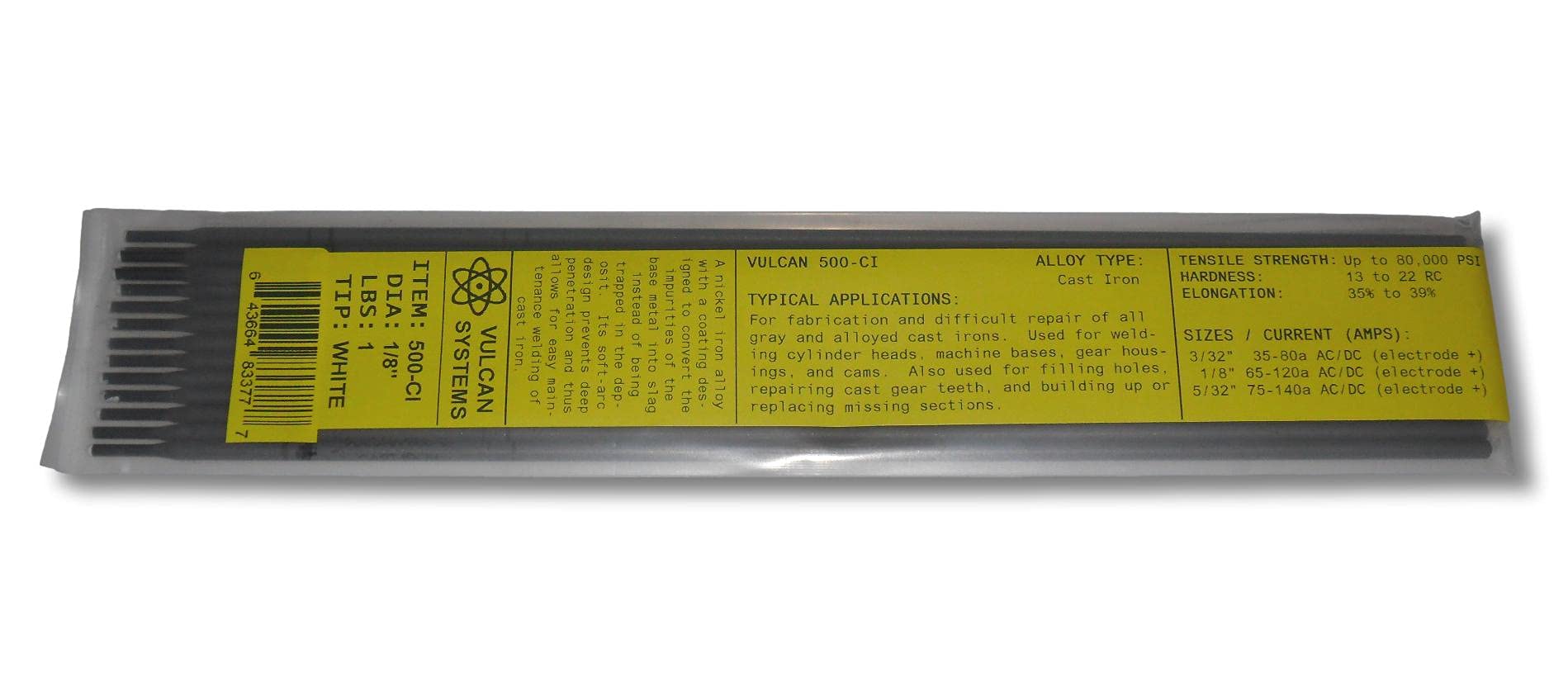 Premium Vulcan 500-CI 1 LB 1/8