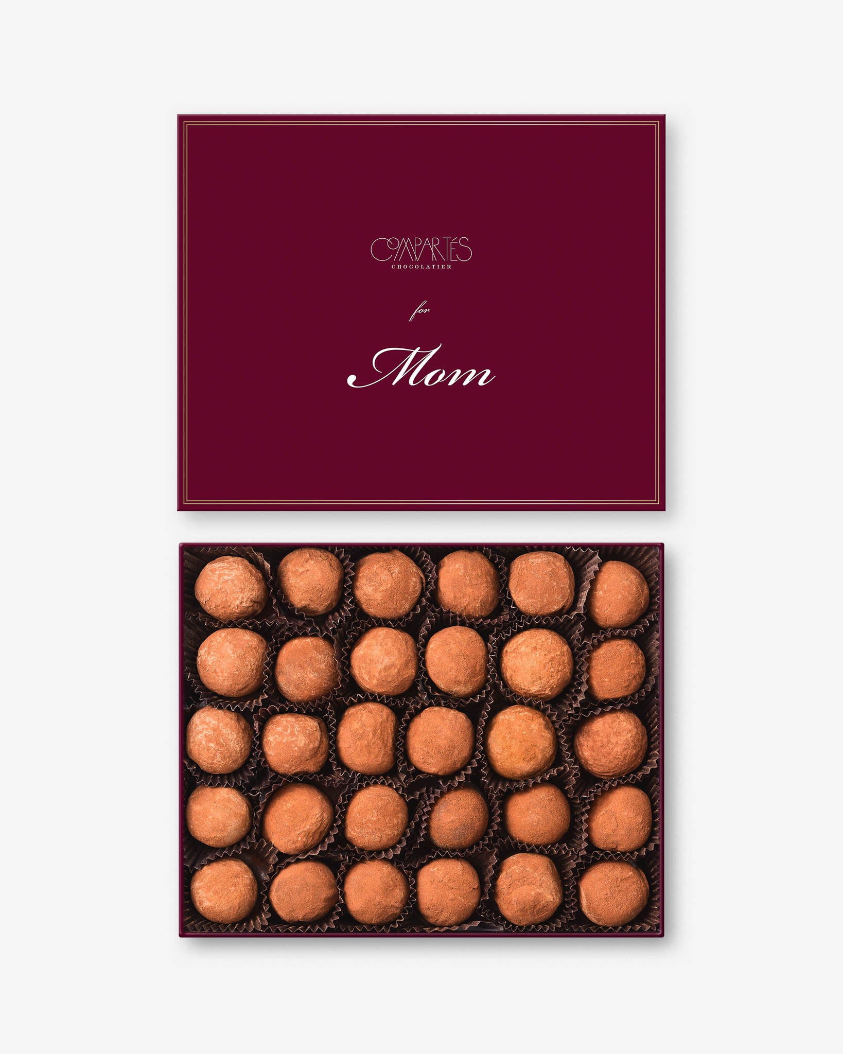 30-Piece Traditional Chocolate Truffles Gift Box - Premium Mother's Day Chocolate for Mom - Perfect for Gifts, Birthdays & Special Occasions