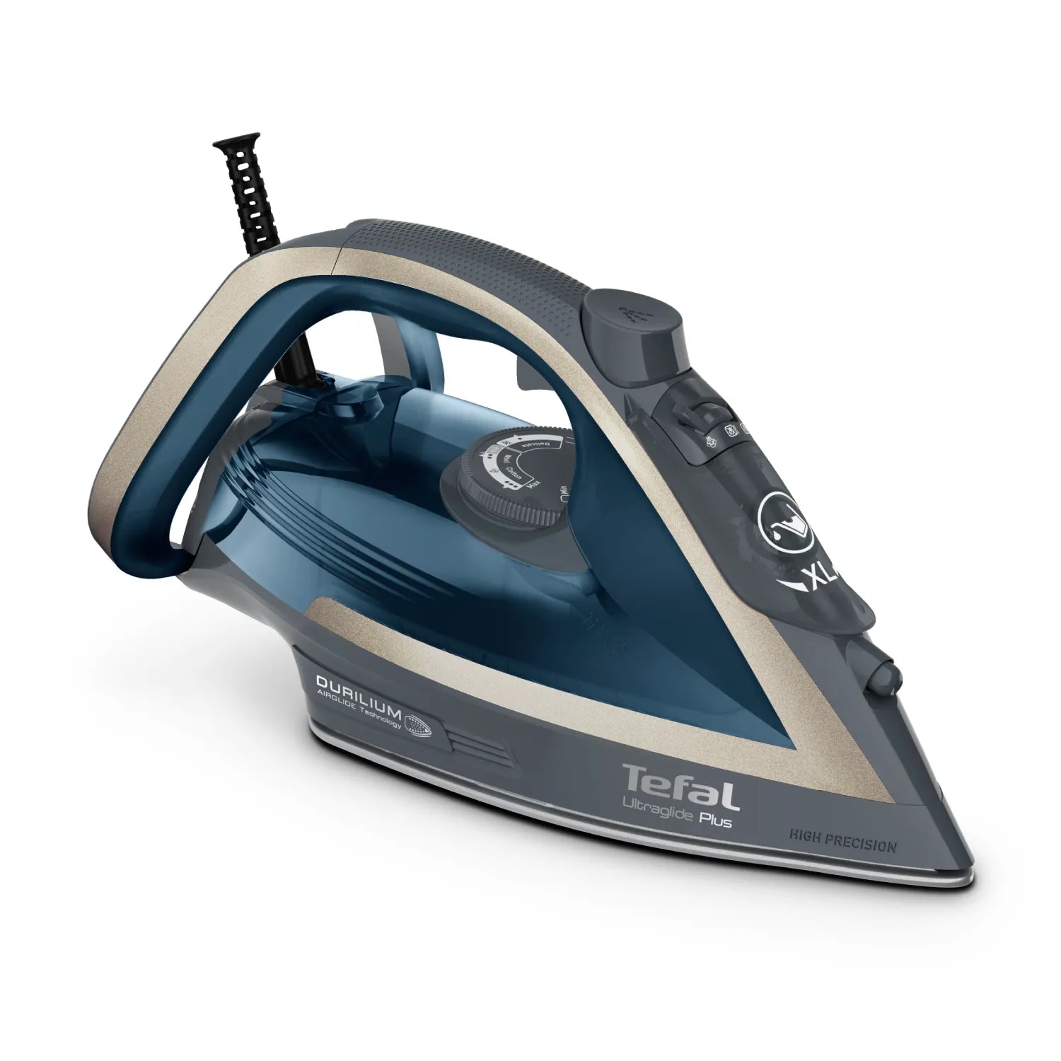 Tefal Ultraglide Plus Steam Iron FV5844 - Professional Steam Iron with 1800W Power, Anti-Calc & Self-Cleaning System - Perfect for Clothes, Linen & Home Fabric Care