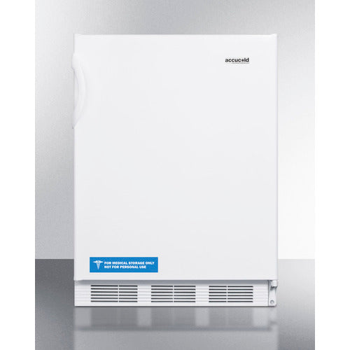 Accucold 24-Inch Wide All Refrigerator - ADA Compliant, Energy Efficient, Freestanding AL750W - Perfect for Small Kitchens, Offices, and ADA-Compliant Spaces