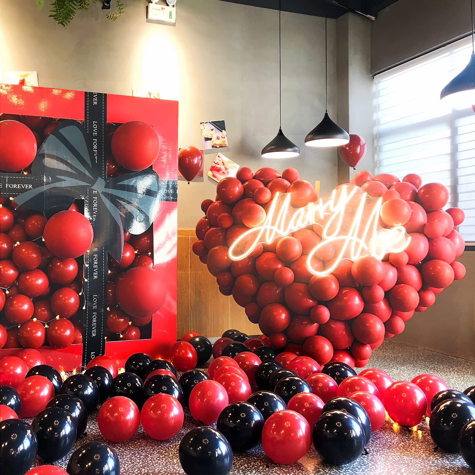 FOTIOMRG 120pcs 5 Inch Red Latex Balloons - Premium Helium Quality Party Decorations for Birthday, Graduation, Baby Shower, Valentine's, Christmas & Wedding (Includes Red Ribbon) - Perfect for Indoor & Outdoor Celebrations, Photo Backdrops & Festive Decor