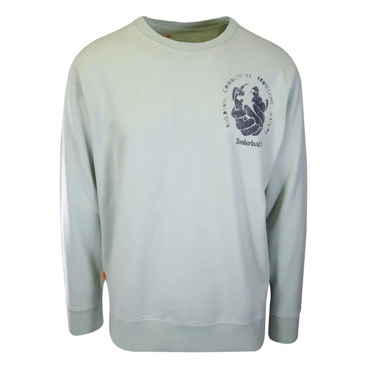 Timberland Men's Eco-Friendly Sweatshirt | Sustainable Cotton Hoodie for Outdoor & Casual Wear | TB0A65TD | Perfect for Hiking, Camping & Everyday Comfort