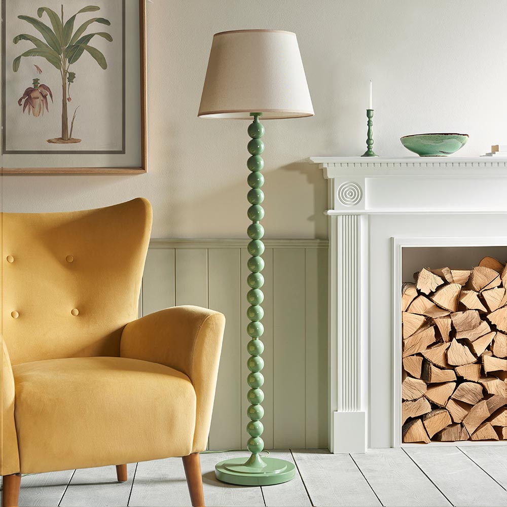 Auralis Ivy Floor Lamp with E27 Socket - Modern Adjustable Standing Light for Living Room, Bedroom & Office - Multiple Finishes Available