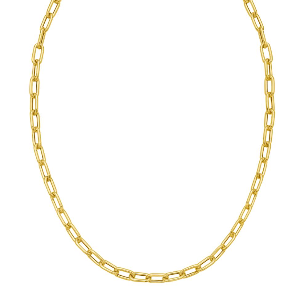14K Gold Charm Lock Paperclip Chain Necklace - Dainty Layering Jewelry for Women, Perfect for Everyday Wear & Gift Giving