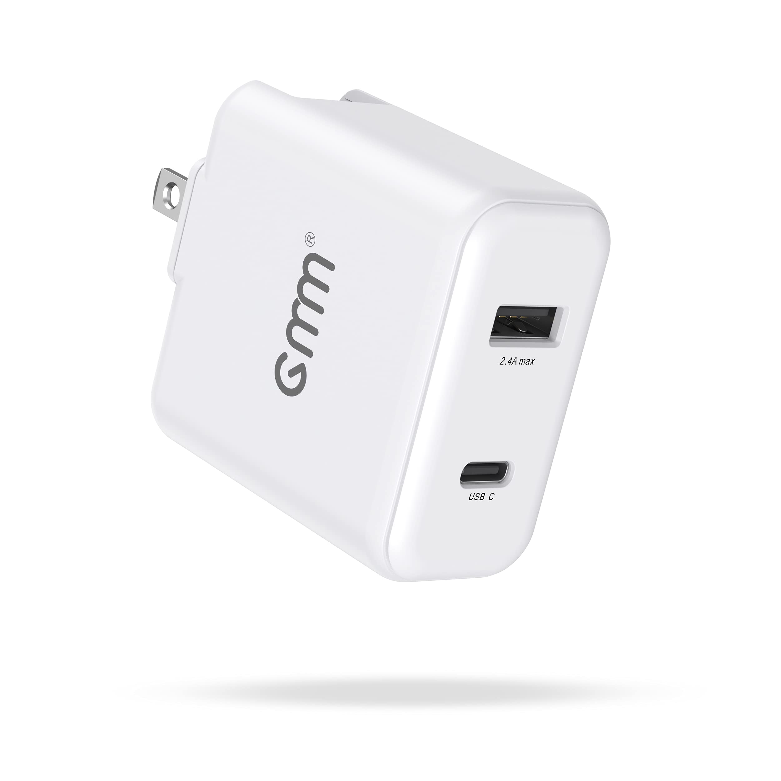 65W GaN Fast Charger with Dual USB C Ports, PD 3.0 Foldable Wall Charger Block - Compatible with iPhone 13/14 Series, MacBook Pro, iPad Pro, Samsung Galaxy S21/S22 & Nintendo Switch - Perfect for Travel, Office & Home Fast Charging