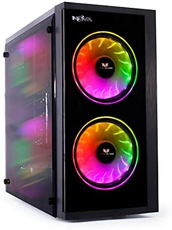 Renewed Veno Scorp ARGB Gaming PC - Intel i5, 240GB SSD + 500GB HDD, 8GB RAM, GT730 2GB, Windows 10, WiFi | Perfect for Esports, Streaming & Home Office Use