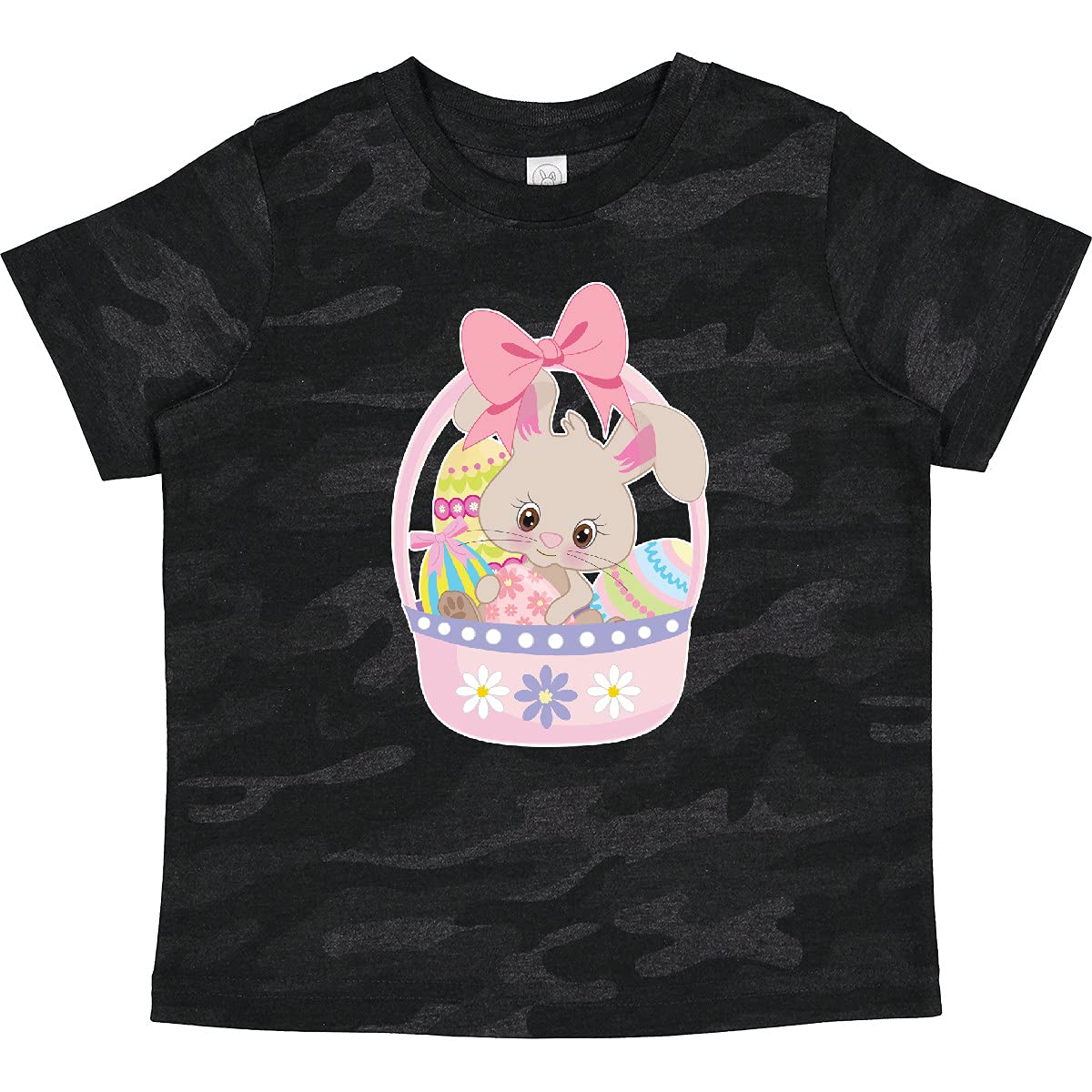 Easter Bunny in Basket with Eggs Toddler T-Shirt - Cute Easter Outfit for Boys & Girls - Perfect for Easter Egg Hunts & Spring Celebrations