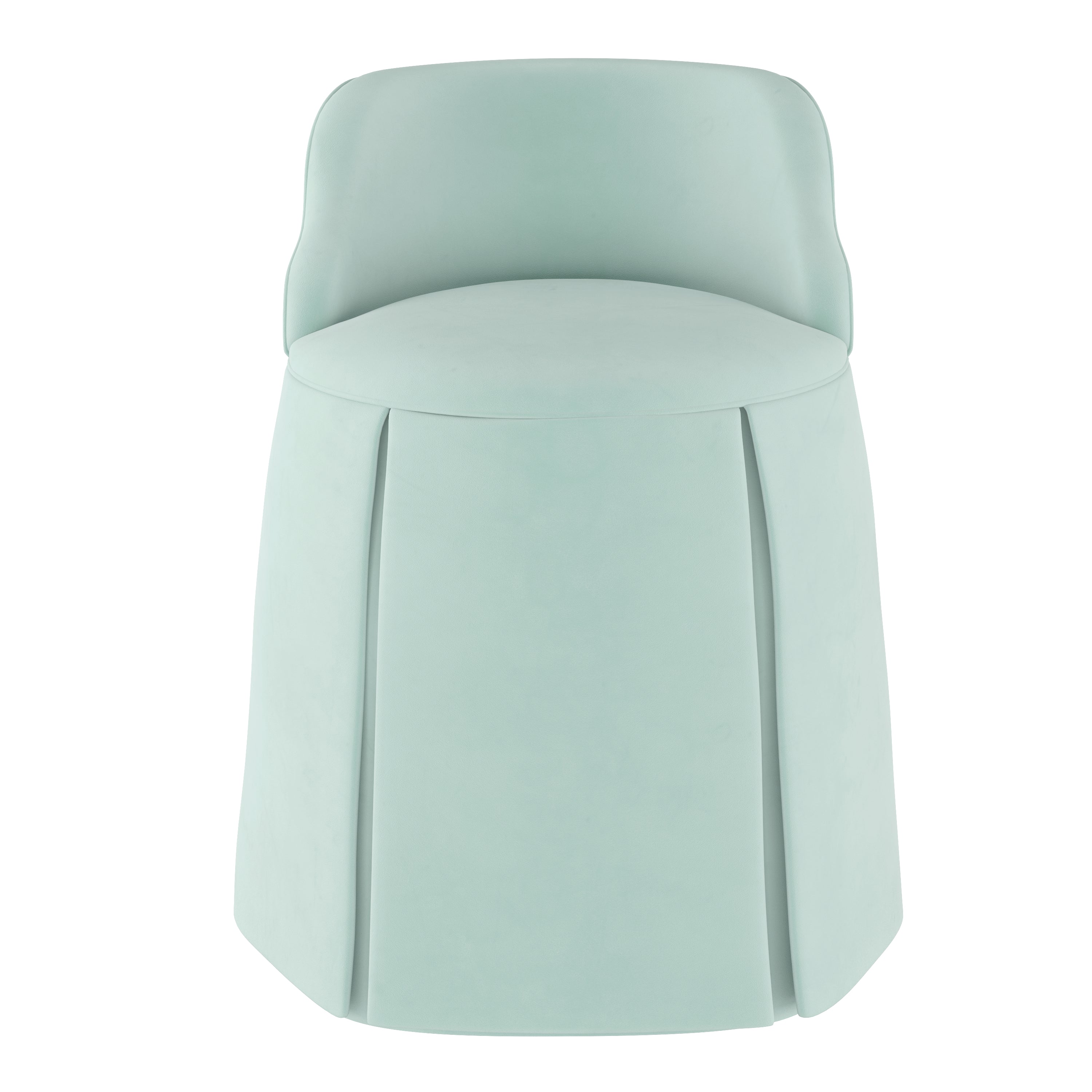 Pipi Vanity Chair - Elegant Makeup Dressing Stool with Upholstered Seat & Gold Metal Legs, Perfect for Bedroom, Boudoir, Vanity Table & Beauty Salon