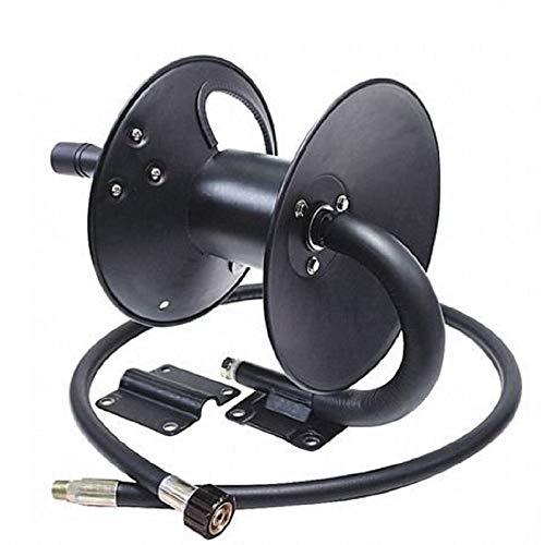 50ft Pressure Hose Reel w/ 5ft Connector - Farm & Garden Use
