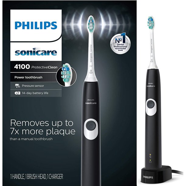 PHILIPS Sonicare ProtectiveClean 4100 Rechargeable Electric Toothbrush - HX6810/50 | Whitening & Plaque Removal | USB Charging | Ideal for Travel & Daily Oral Care