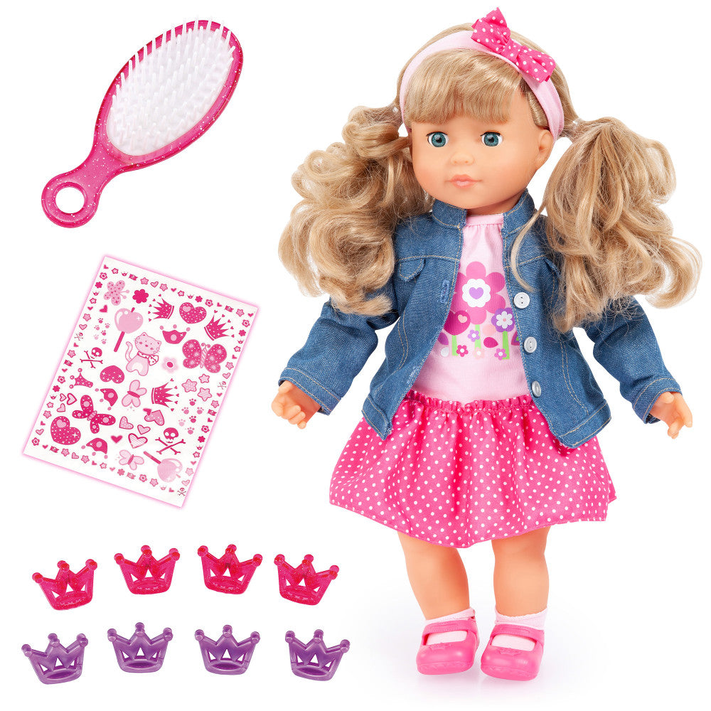 Bayer Design 16 Inch Interactive Baby Doll My First Charlene with Realistic Sounds & Features - Perfect for Pretend Play, Gift Giving & Early Childhood Development