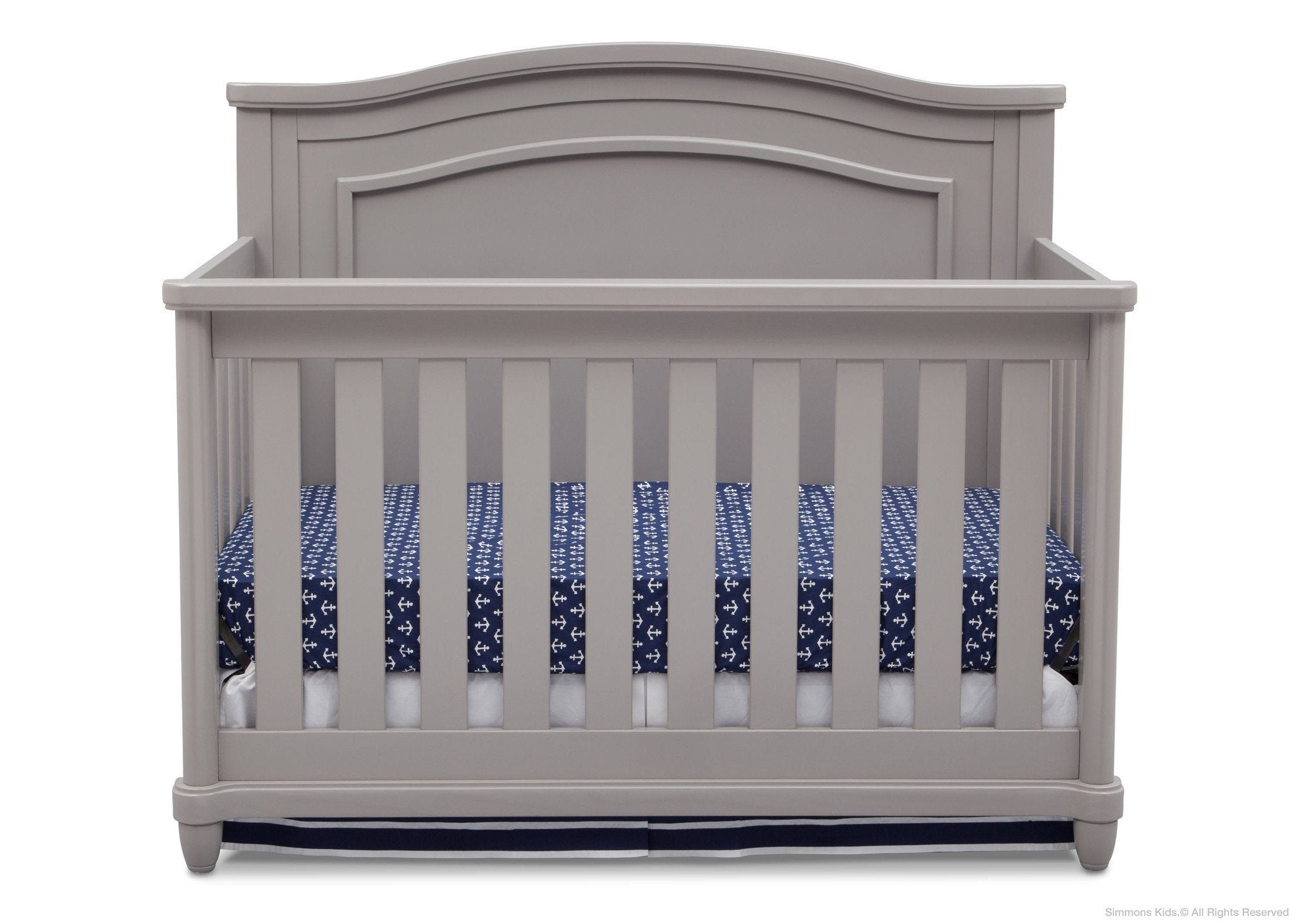 Belmont 4-in-1 Convertible Baby Crib - White Nursery Furniture for Newborn to Toddler Bed | Perfect for Modern Nursery, Bedroom & Daycare Use