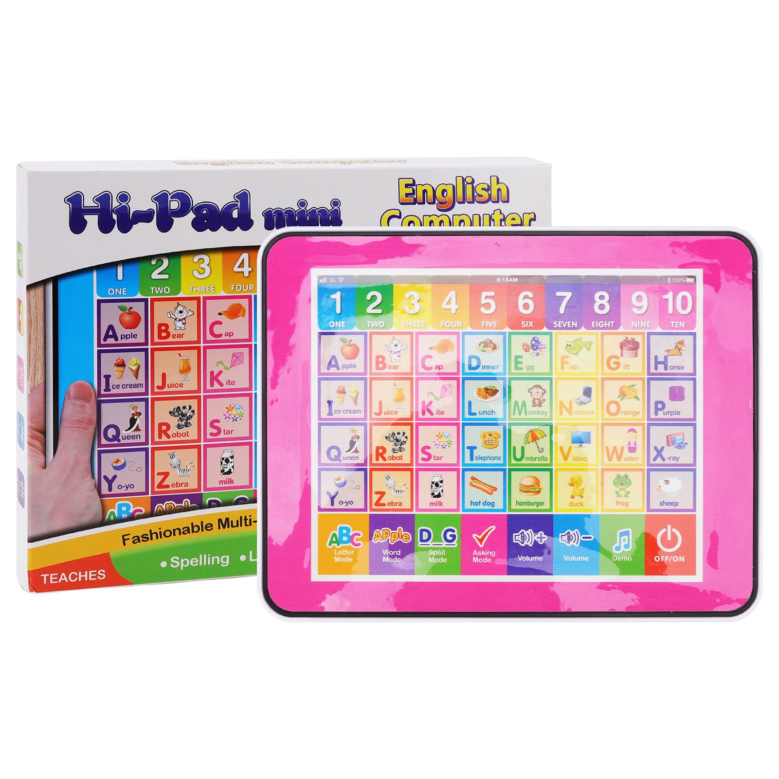 Kids English Learning Device - Portable Handheld Language Tutor for Early Childhood Education | Perfect for Home, Travel & Classroom Use