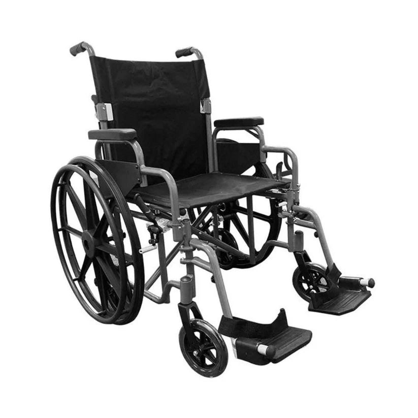 Rhythm Combo Wheelchair and Transport Chair - Lightweight Folding Mobility Aid for Seniors & Disabled - Perfect for Travel, Hospitals, and Home Use