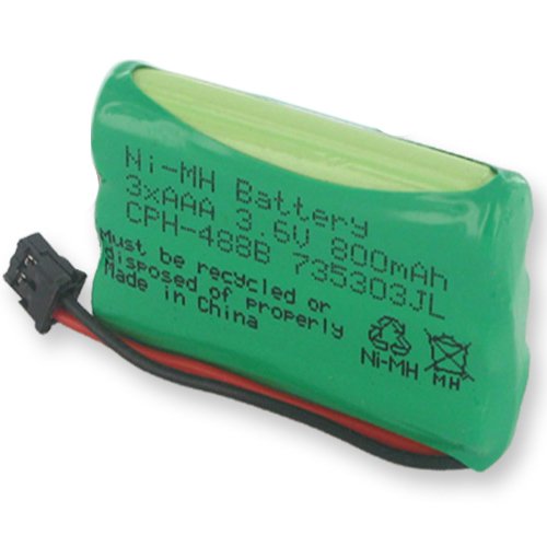 Radio Shack 43-5862 Cordless Phone Handset Battery Combo Pack - 4 x EM-CPH-488B Replacement Batteries for Long-Lasting Power | Perfect for Home & Office Phones