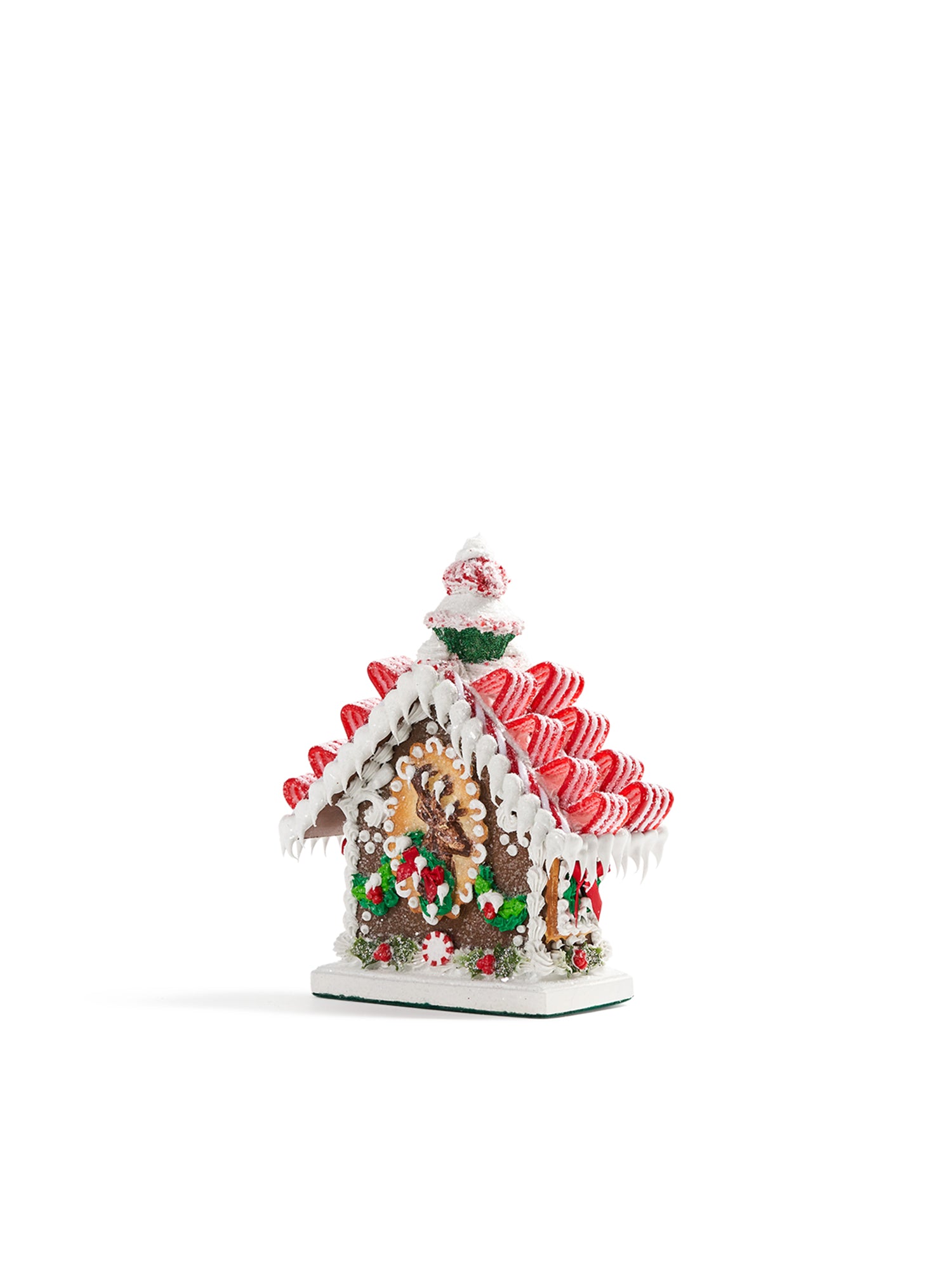 Festive Ribbon Candy Gingerbread House Kit - DIY Holiday Gingerbread House Decorations for Christmas, Parties & Winter Celebrations