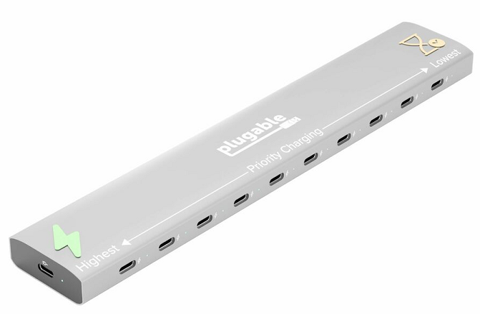 Plugable 10-Port USB C Charging Station with 100W Fast Charging - Power Multiple Devices for Home, Office & Travel | Smartphones, Tablets, Laptops & More