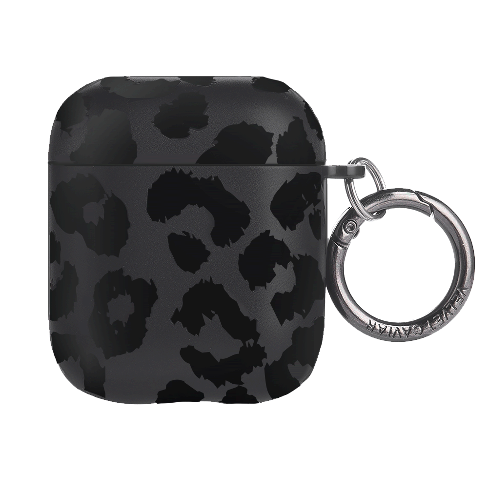 Stylish Black Leopard Print AirPods Case - Protective Cover for AirPods 1/2/3 & Pro - Perfect for Gym, Travel & Everyday Use
