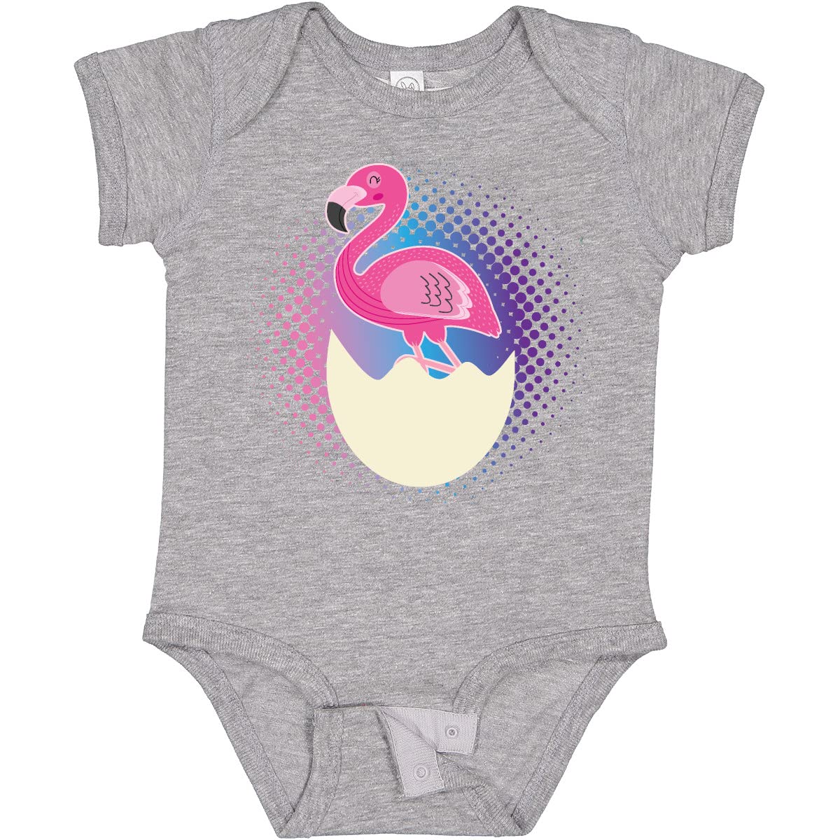 Inktastic Easter Flamingo Egg Hatching Baby Bodysuit for Girls - Cute Spring Outfit for Easter Egg Hunts & Photoshoots