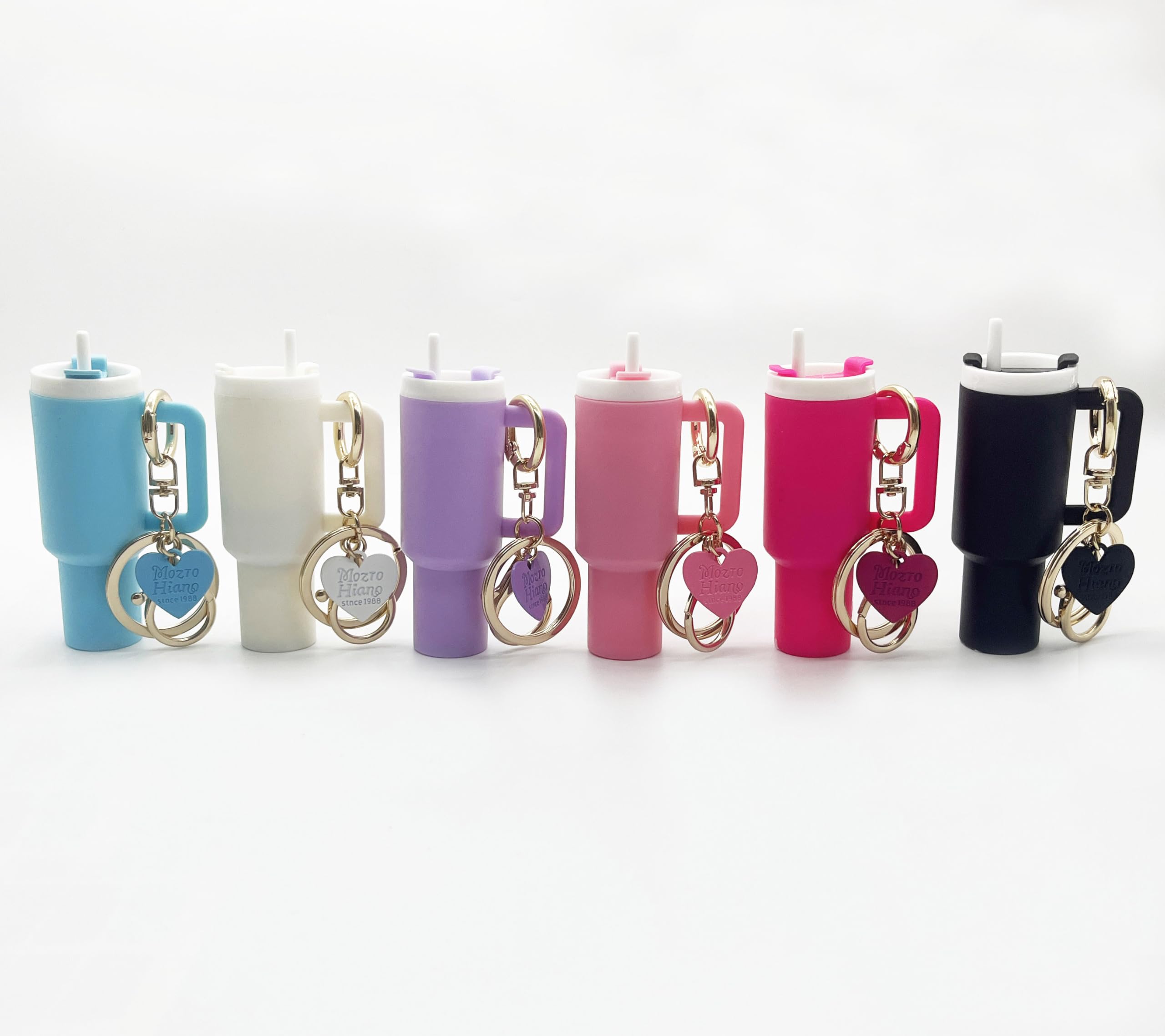 Mini Tumbler Keychain for Stanley Cup Accessories - Cute Mini Cup Heart Charm for School Bag, Backpack, Purse - Perfect Gift for Women & Girls (Great for Keychains, Backpacks, Gifts)
