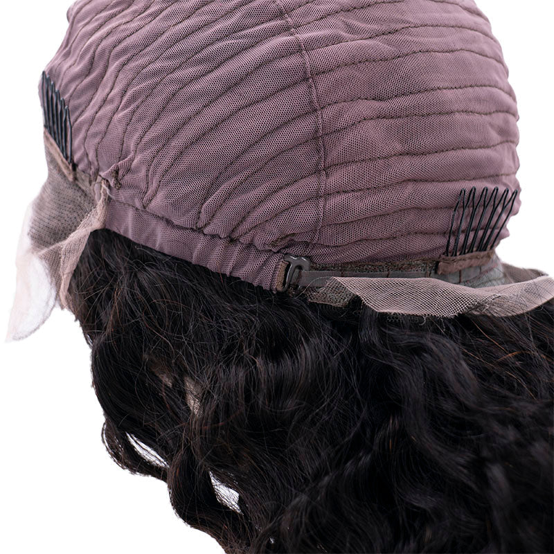 13x4 HD Lace Front Wig - Brazilian Deep Wave Human Hair Wig with Invisible Hairline for Black Women | Perfect for Daily Wear, Parties & Special Occasions