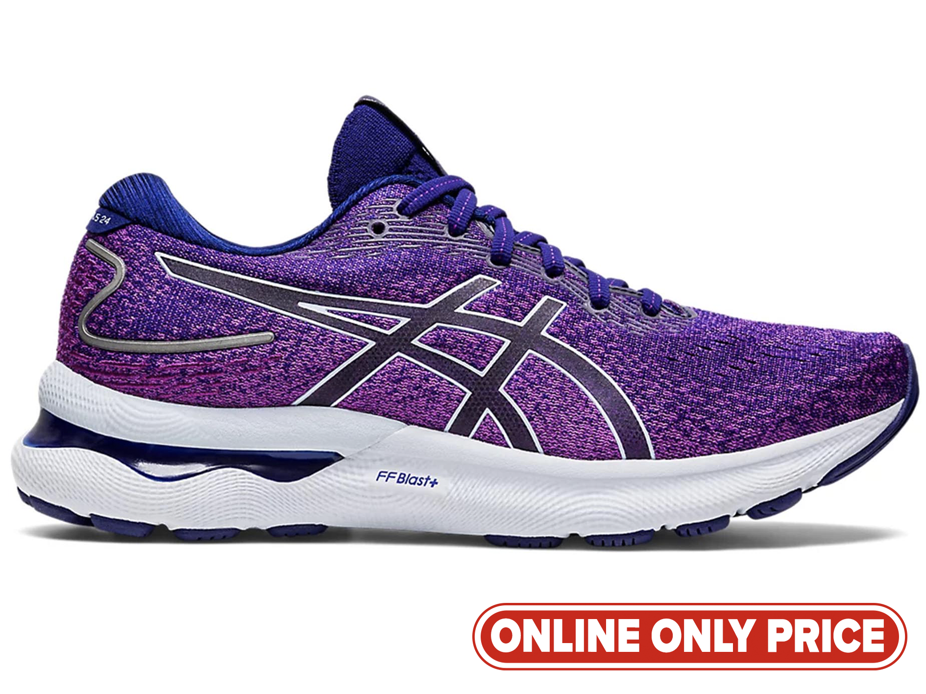 ASICS Women's Gel-Nimbus 24 Running Shoes - Lightweight Cushioned for Long-Distance & Marathon Training - Perfect for Road Running, Gym Workouts & Daily Comfort