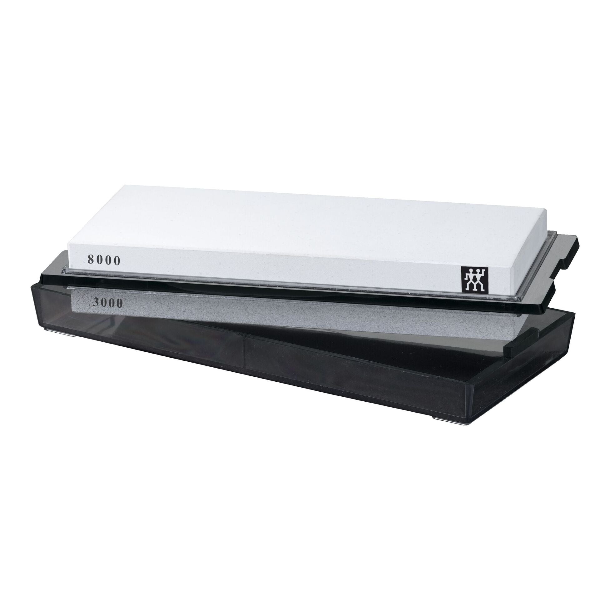 Zwilling Twin Dual Finishing Stone Pro - 3000 & 8000 Grit Sharpening Whetstone (Model 32505 300) | Professional Knife Sharpener for Kitchen, Hunting & Chef Knives
