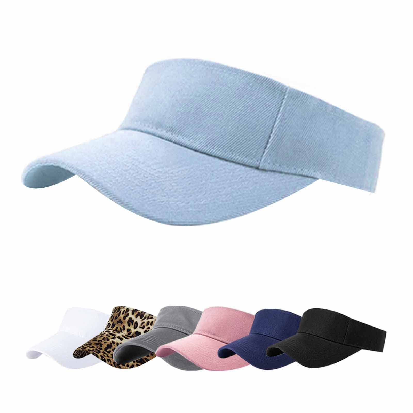 AZJ Adjustable UV Protection Sun Visor Hat for Women & Men - Breathable Outdoor Sports Cap for Golf, Running, Hiking & Beach Activities
